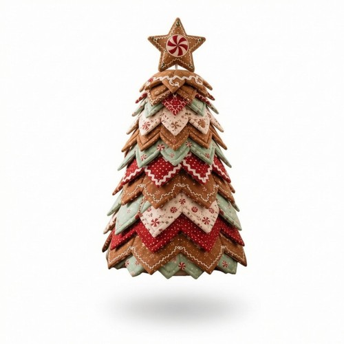 Quilted cloth christmas - christmas, tree
