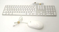 Apple Keyboard & Mouse A1243 A1152 UK Wired For iMac, Mac Pro & Mac Mini