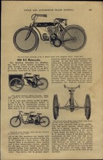 1907 PAPER AD CAR AUTO ARTICLE
