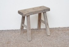 small vintage wooden milking stool rustic  Scandinavian style - FREE POSTAGE