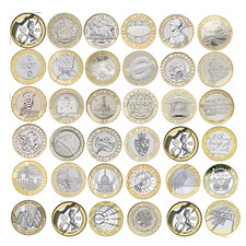 Coins two pound rare - two,