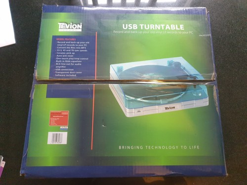 Tevion sound usb turntable new - tevion,