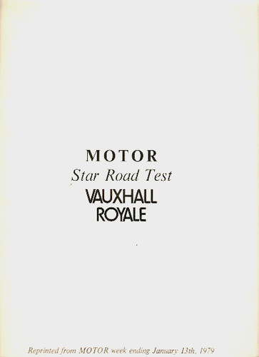 Vauxhall royale 2800 saloon - vauxhall,