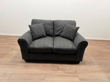 Lisbon Fabric 2 Seater Sofa – Charcoal