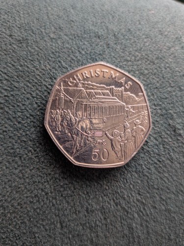 Christmas tram 50p 1986 - , isle
