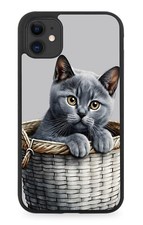 Cute Russian Blue Cat Rubber