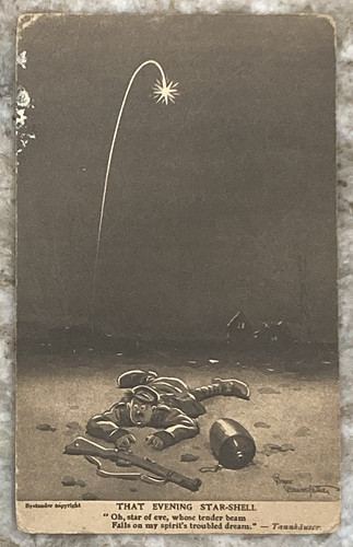 That evening star shell - that, star-shell