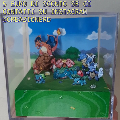 Cube diorama big pixel - cube,