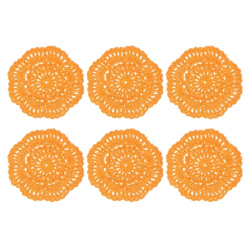 6pcs crochet handmade doilies - handmade,