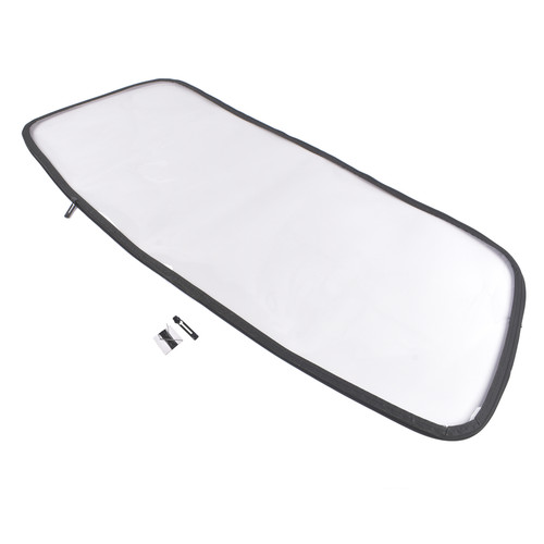 Plastic rear window - window, for