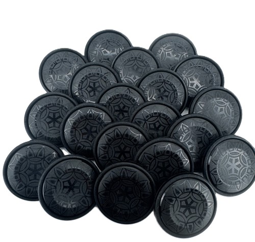 Black shank buttons - buttons, patterned