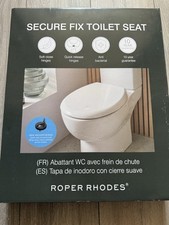 Roper Rhodes Secure Fix Toilet Seat with Fixing Soft Close Quick Release Hinges