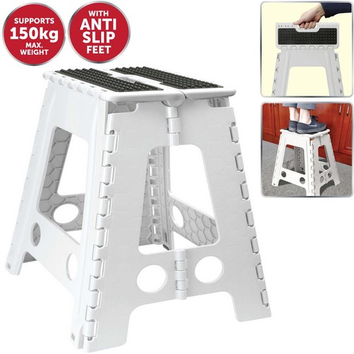 Large folding step stool - large,