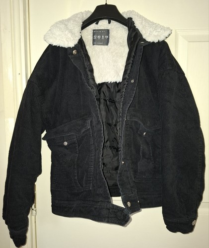 Denim black corduroy borg - ,