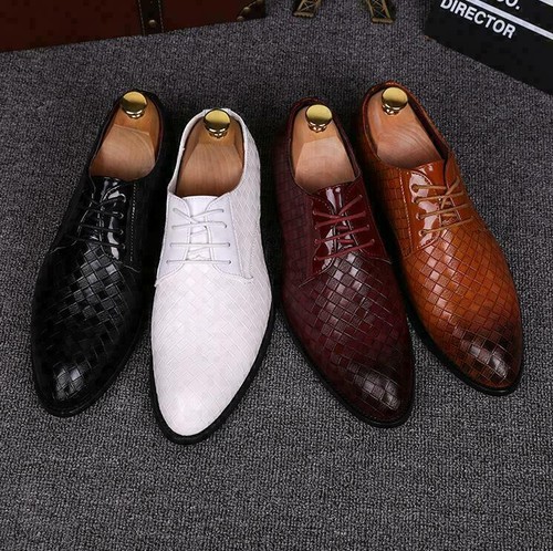 Men leather shoes flat - men's,