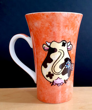 DAISY MOO COW EXTRA TALL COLOURFUL MUG MARTIN WISCOMBE CUP ENGLAND