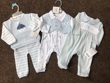 Bundle of newborn baby boys clothes outfit x 3 size newborn 0-3 months