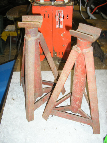 Pair heavy duty axle - , stands