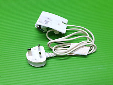 WHITE UK 3 PIN AC POWER CABLE