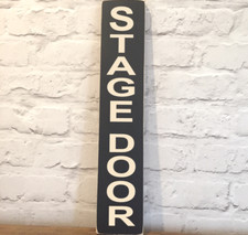 Stage Door Sign Vintage Theatre Show Cinema Old Wooden Musical Film Box Office