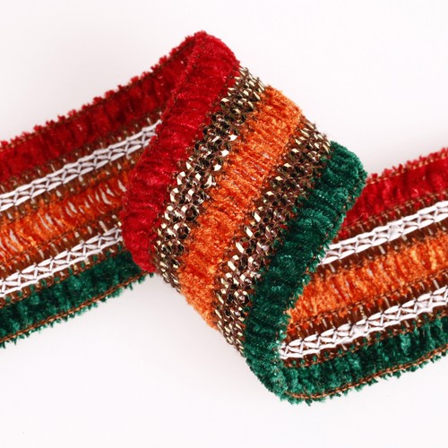 Chenille velour ribbon trim - chenille,
