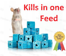Strong Rat Poison Single Feed Rat & Mouse Killer  Poison Bait Large Blocks 300g