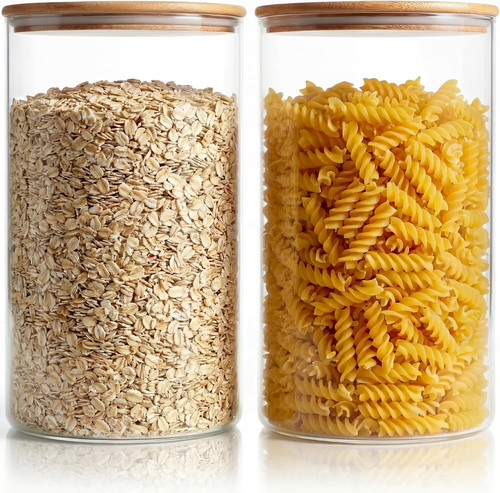 Extra large glass flour - large, and