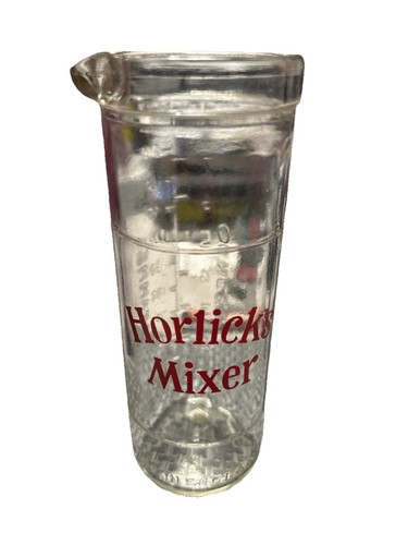 Vintage horlicks mixer glass - vintage,
