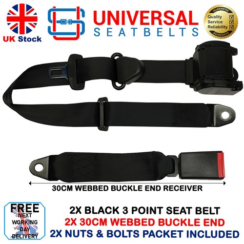 Black universal length 3 - black, 4m