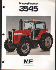 Massey Ferguson "3545" 4-WD Row Crop Tractor Brochure Leaflet