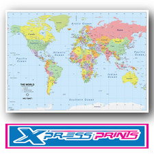 World Map Atlas Geography