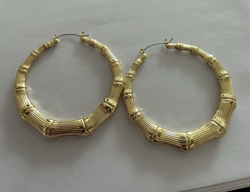 Gold tone ribbed - gold, style