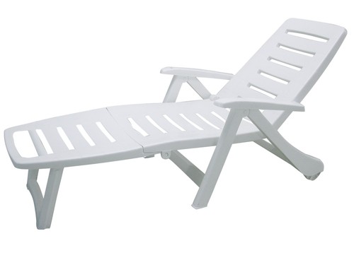 Sun bed resin cancun white - sun,