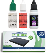 Gold/Silver Test Acid Tester Kit 10K 14K .999 .925 Sterling Testing Stone Detect