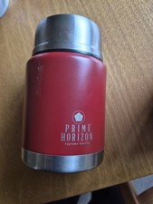 Food/soup Flask 500ml With Folding Spoon And Insulated Bag. Prime Horizon