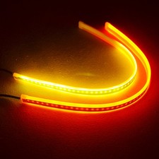 60cm Sequential LED Strip Turn Signal Indicator DRL Car Daytime Running Light 2x