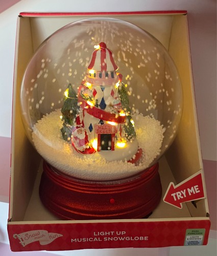 Light musical snowglobe - b&m,
