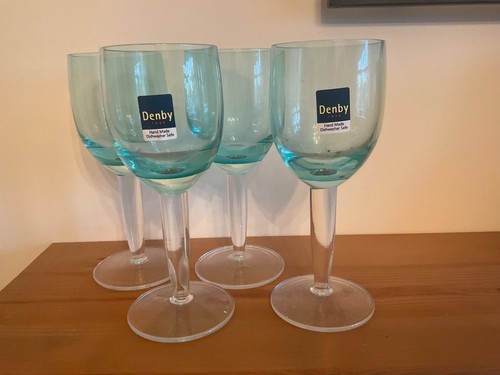 Denby china wine glasses - china, x