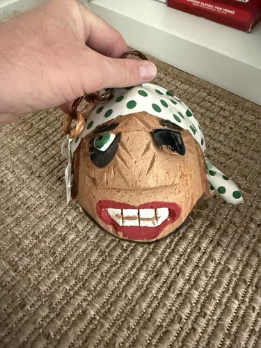 Hand carved coconut pirate - hand,