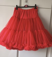 SAM'S 835 Red 1950s style Rock & Roll Petticoat 23"L