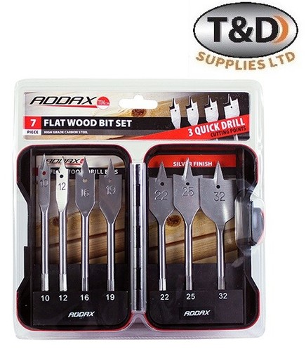 Timco 7pcs flat - flat, bit