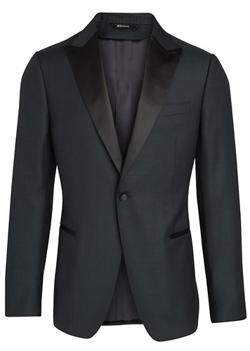 Zegna mens peak satin - zegna, lapel