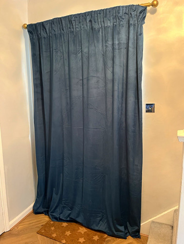 Dorma teal velvet lined - teal,