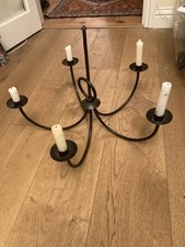 Wrought Iron Candle Chandelier