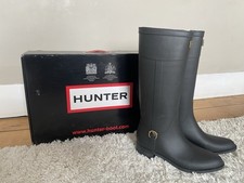 Rare Hunter Wellies - Black Belsize Style (UK Size 7)