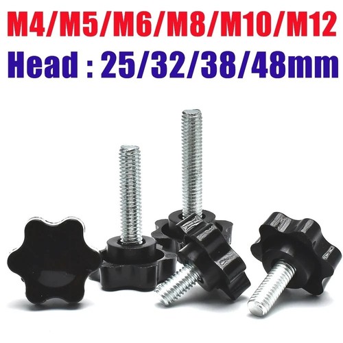 Carbon steel hand knob - steel,