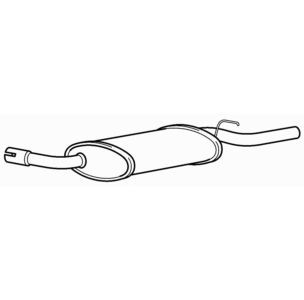 Quality rear exhaust silencer - exhaust,