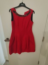 Zara Red Necklace Tulip Dress
