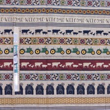 Quilting Sewing Fabric TRACTOR