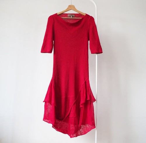 Zuza bart linen knitted - linen, dress